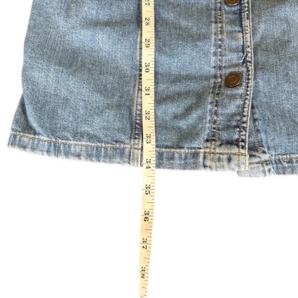 LEVI'S Sleeveless Denim Snap Front Dress, No Pockets, Size S. - Picture 10 of 10